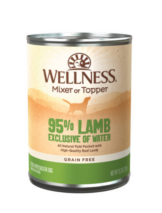 Wellness Natural Grain Free 95% Lamb Recipe Adult Wet Canned Dog Food