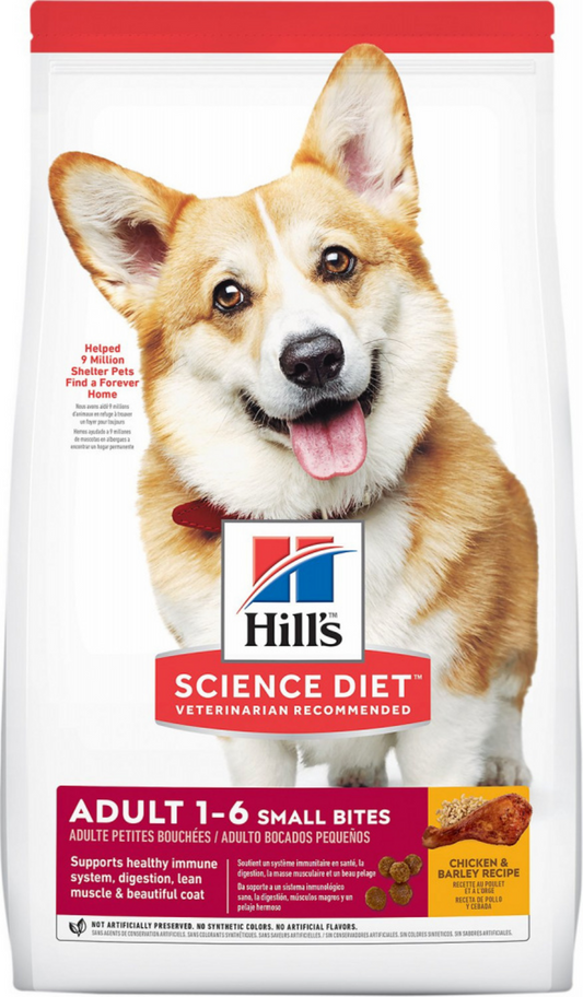 Hill's Science Diet Adult Small Bites Chicken & Barley Recipe Dry Dog Food