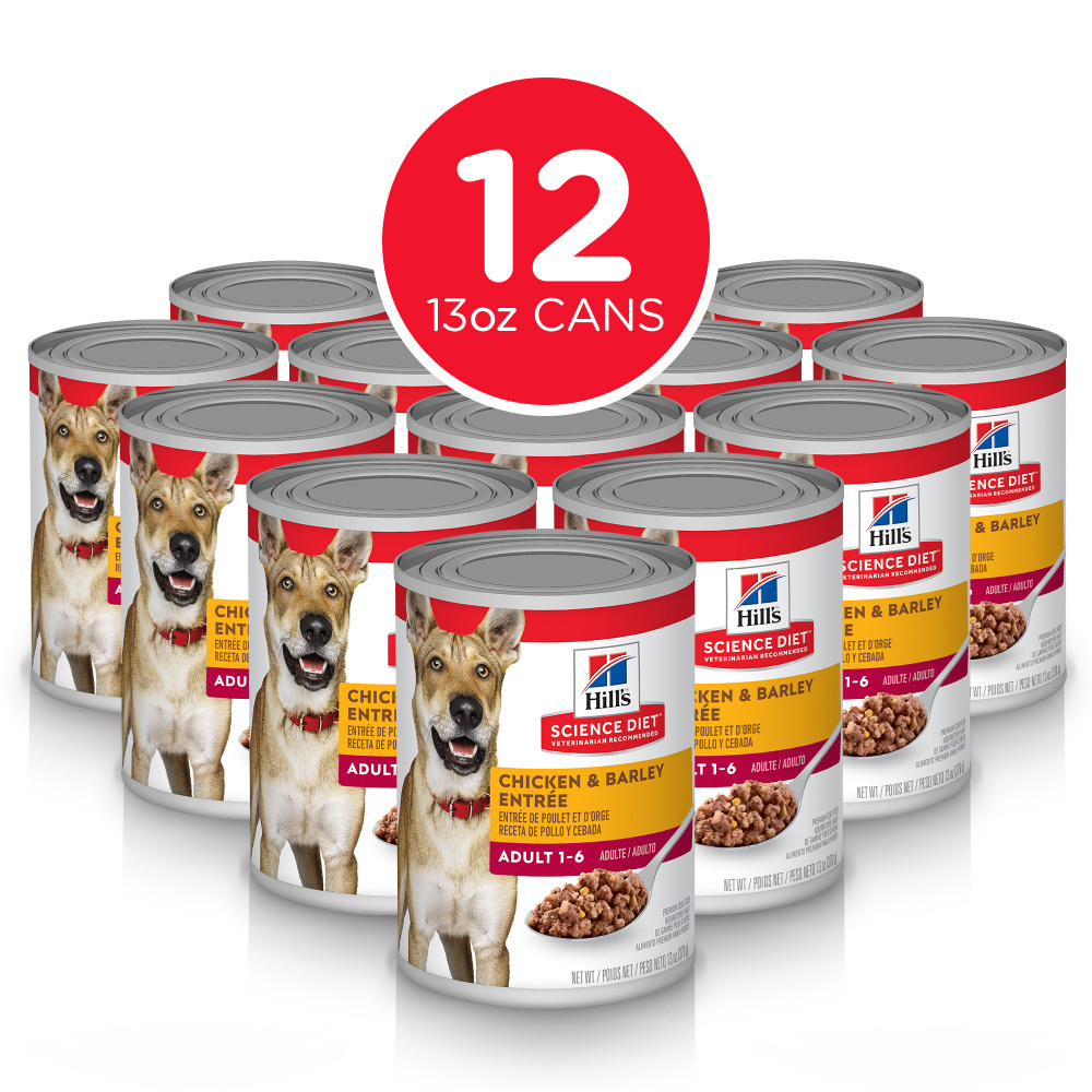 Hill's Science Diet Adult Chicken & Barley Entree Canned Dog Food