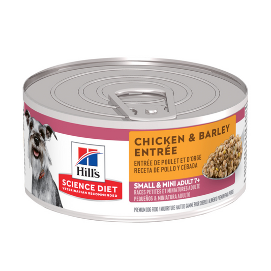 Hill's Science Diet Adult 7+ Small Paws Chicken & Barley Entree Canned Dog Food