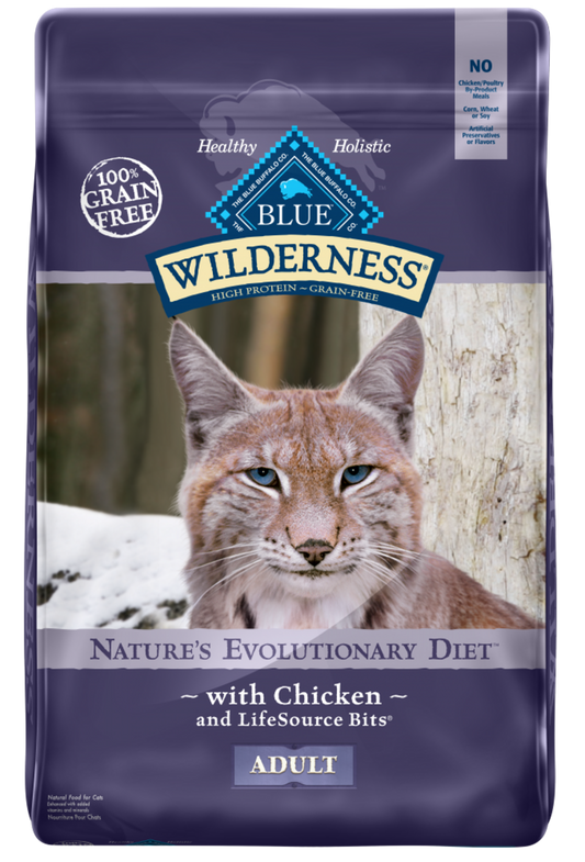 Blue Buffalo Wilderness High-Protein Grain-Free Adult Chicken Recipe Dry Cat Food