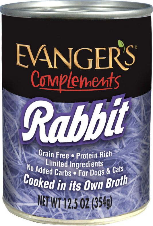 Evangers Grain Free Rabbit Canned Dog and Cat Food