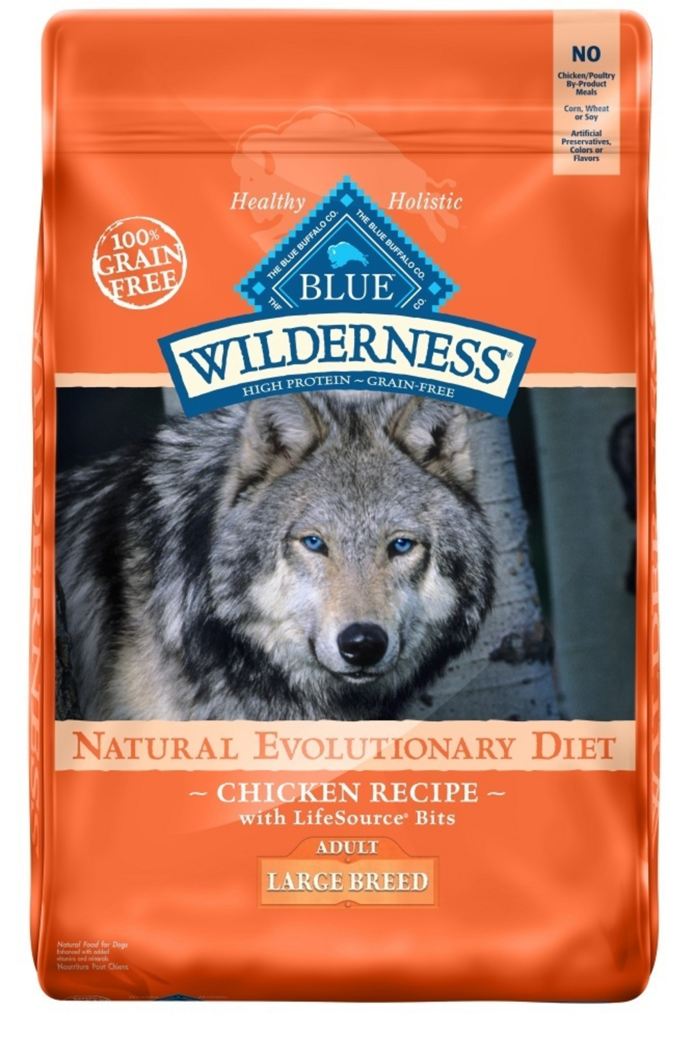 Blue Buffalo Wilderness Grain Free High Protein Chicken Recipe Adult Large Breed Dry Dog Food