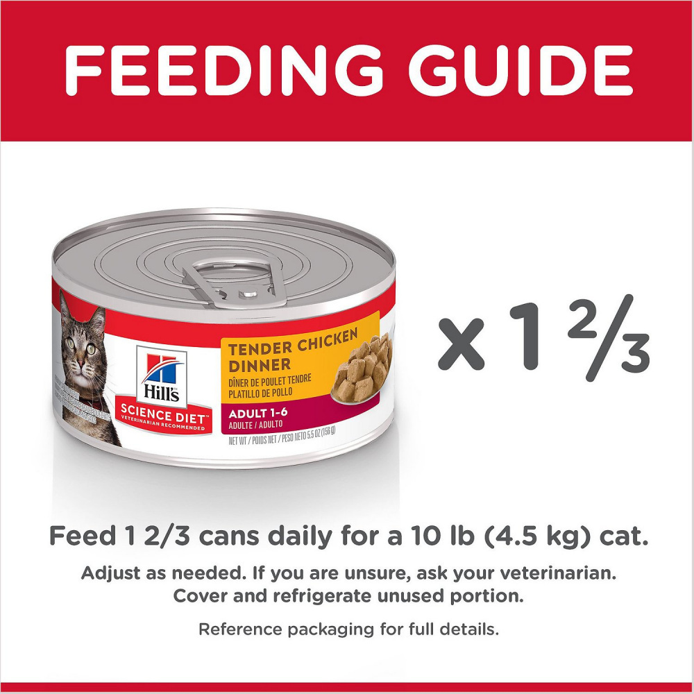 Hill's Science Diet Adult Tender Chicken Dinner Canned Cat Food