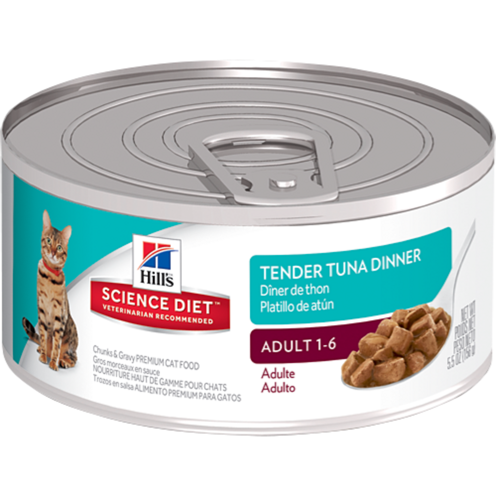 Hill's Science Diet Adult Tender Tuna Dinner Canned Cat Food