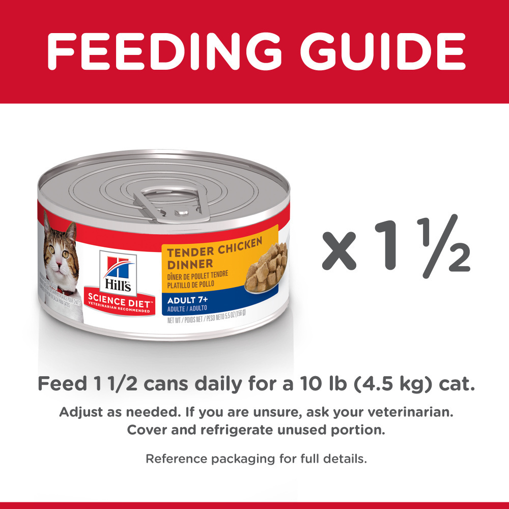 Hill's Science Diet Senior 7+ Tender Chicken Canned Cat Food