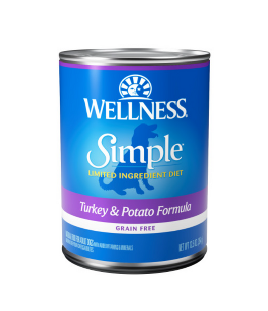 Wellness Simple Natural Limited Ingredient Diet Turkey and Potato Recipe Wet Canned Dog Food