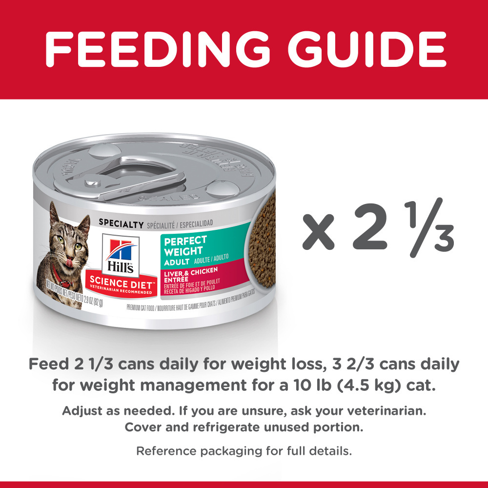 Hill's Science Diet Perfect Weight Chicken & Liver Canned Cat Food