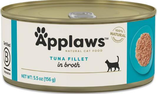 Applaws Natural Wet Cat Food Tuna Fillet with Cheese in Broth