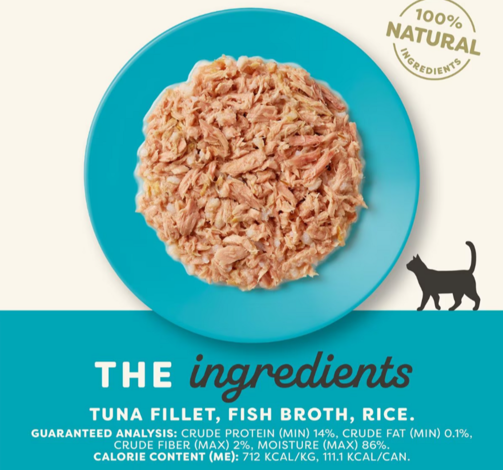 Applaws Natural Wet Cat Food Tuna Fillet with Cheese in Broth