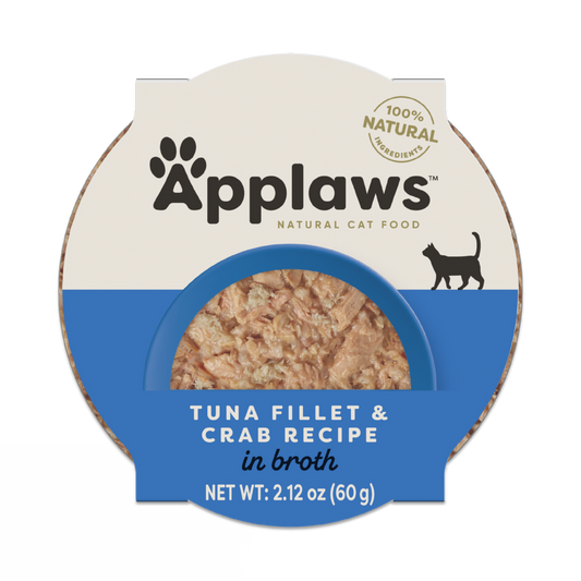 Applaws Natural Wet Tuna Fillet with Crab in Broth