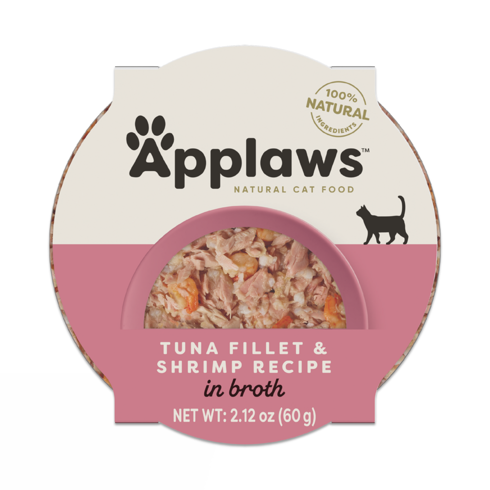 Applaws Natural Wet Cat Food Tuna Fillet with Shrimp in Broth