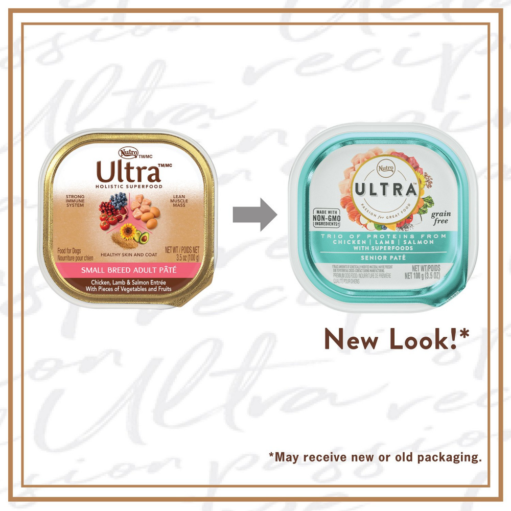 Nutro Ultra Senior Chicken, Lamb, & Salmon Pate Wet Dog Food