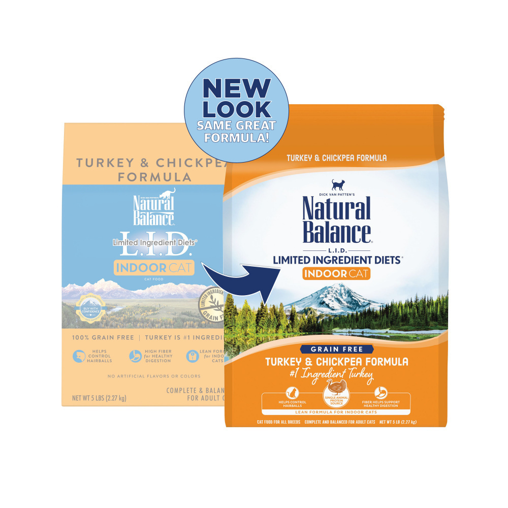 Natural Balance Limited Ingredient Indoor Grain Free Turkey & Chickpea Recipe Dry Cat Food