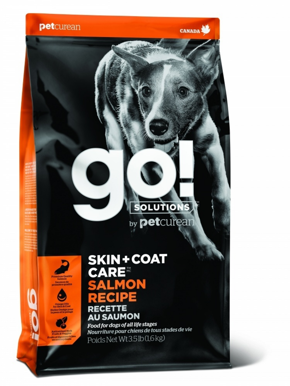 Petcurean Go! Solutions Skin + Coat Care Salmon Recipe Dry Dog Food