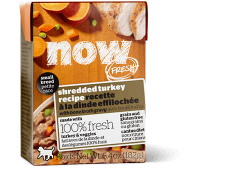 Petcurean NOW! Fresh Grain Free Small Breed Shredded Turkey Recipe Wet Dog Food