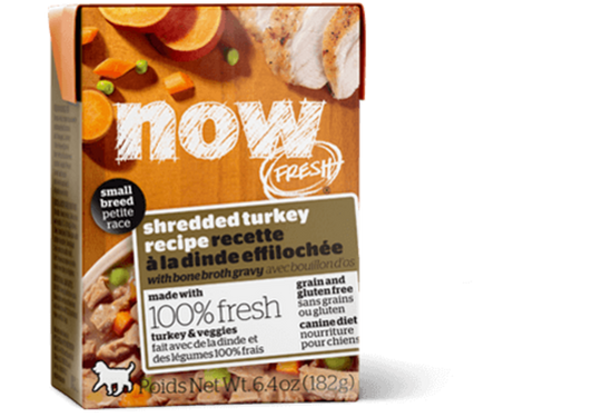 Petcurean NOW! Fresh Grain Free Small Breed Shredded Turkey Recipe Wet Dog Food