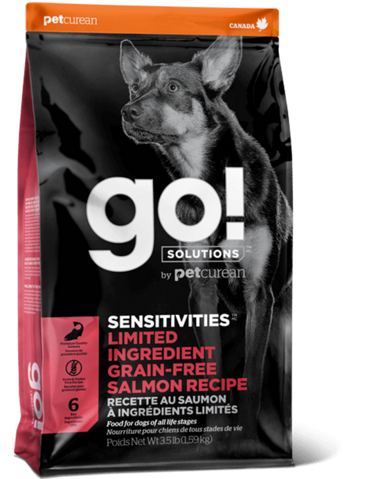 Petcurean GO! Solutions Sensitivities Limited Ingredient Grain Free Salmon Recipe Dry Dog Food