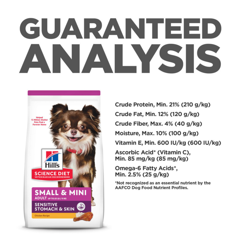 Hill's Science Diet Adult Sensitive Stomach & Skin Small & Mini Breed Chicken Recipe Dry Dog Food