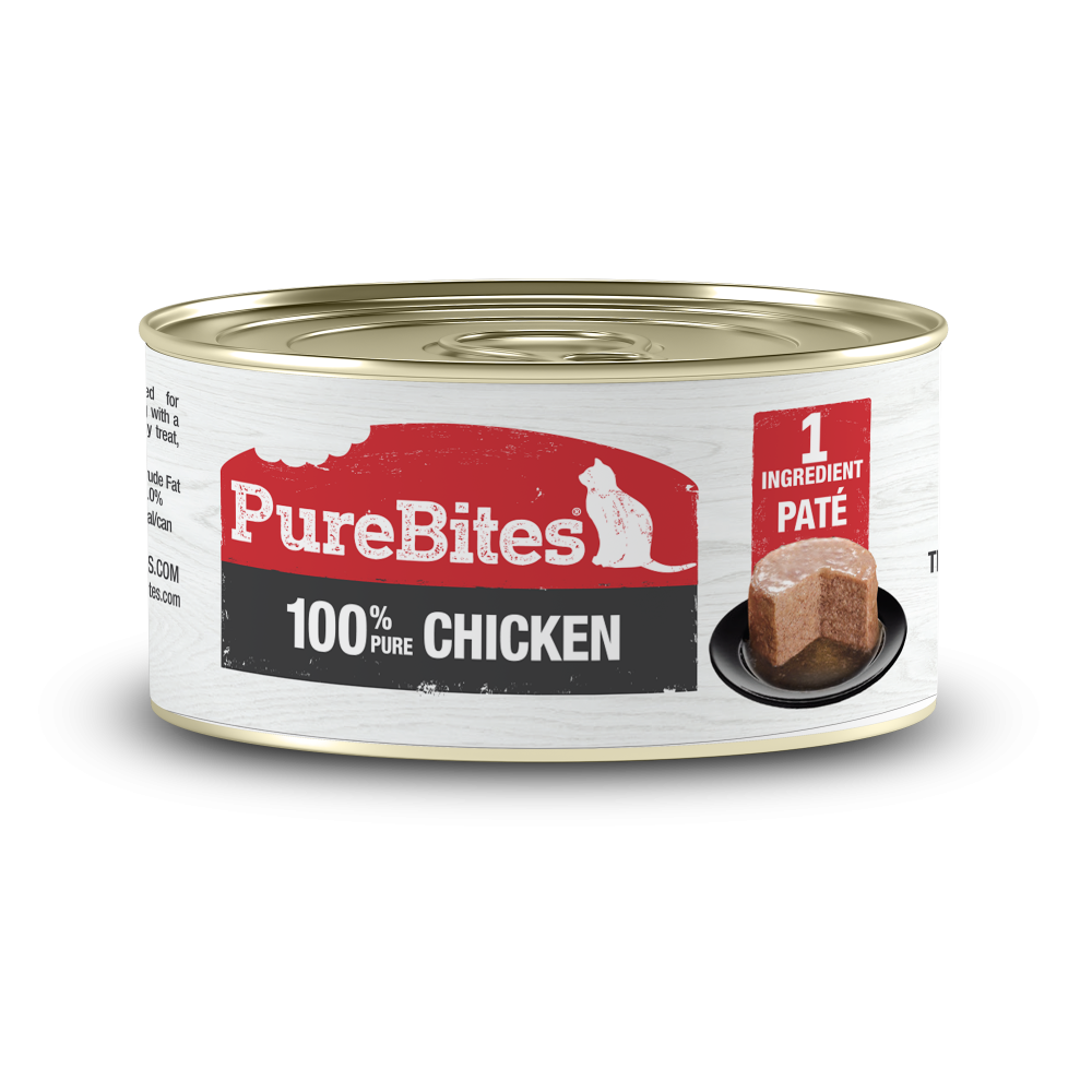 PureBites 100% Pure Chicken Pate Cat Treat