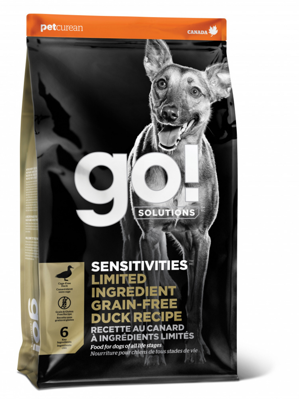 Petcurean Go! Sensitivities Limited Ingredient Grain Free Duck Recipe Dry Dog Food