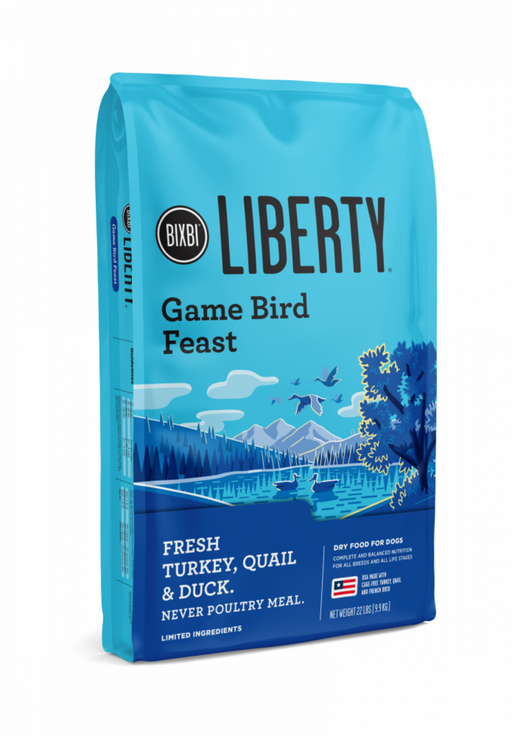 BIXBI LIBERTY Gamebird Feast (Turkey, Quail, Duck) Kibble