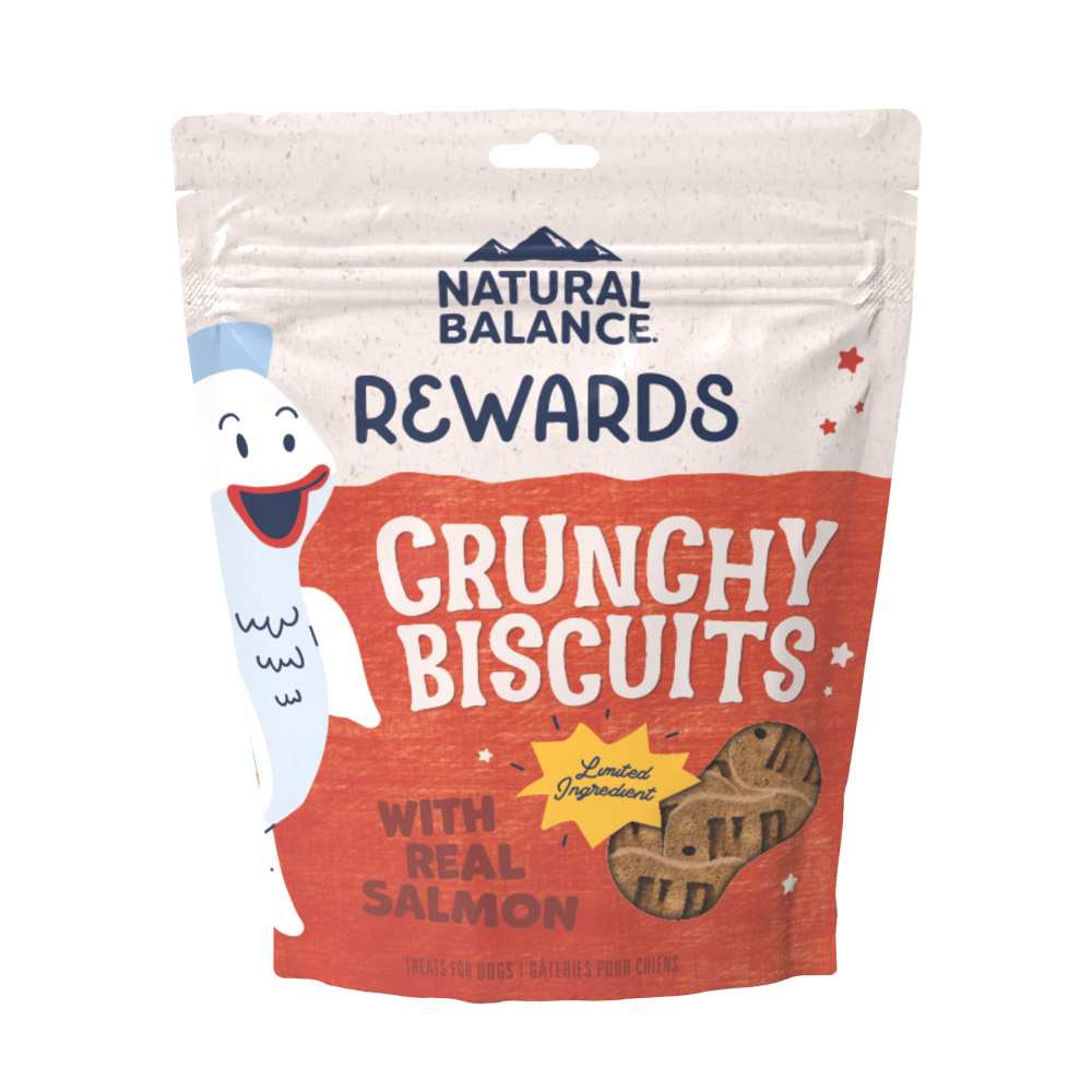 Natural Balance Rewards Crunchy Biscuits With Real Salmon Small Breed Dog Treats