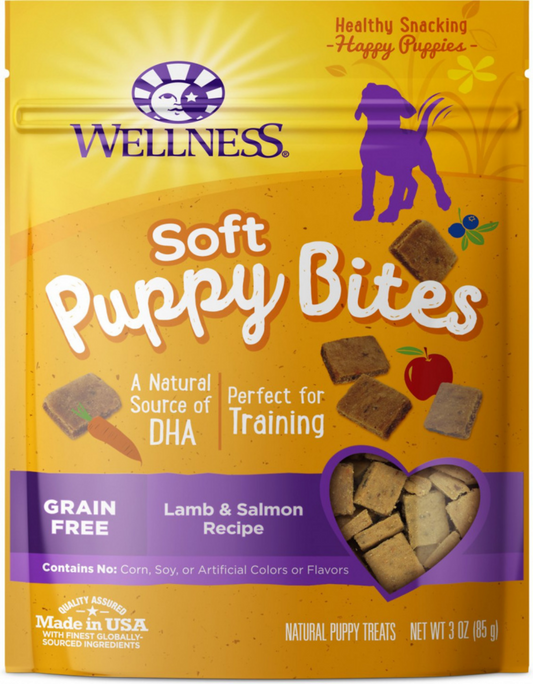 Wellness Soft Puppy Bites Lamb & Salmon Recipe Dog Treats