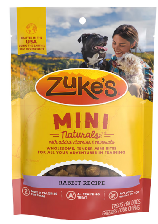 Zukes Mini Naturals Rabbit Dog Treats