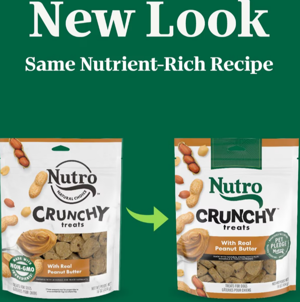 Nutro Crunchy Treats with Real Peanut Butter Dog Treats