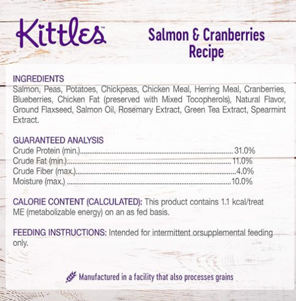 Wellness Kittles Crunchy Salmon & Cranberry Cat Treats