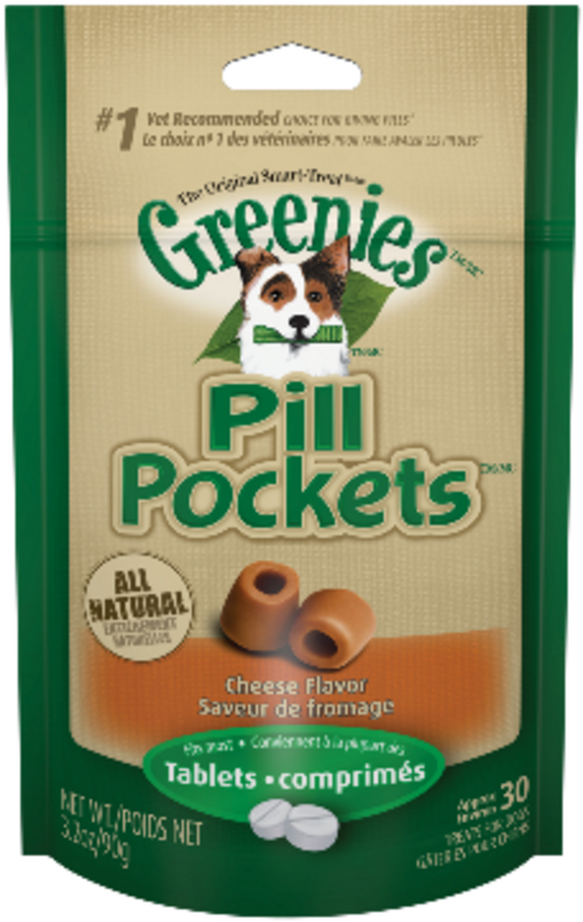 Greenies Pill Pockets Canine Cheese Flavor Dog Treats