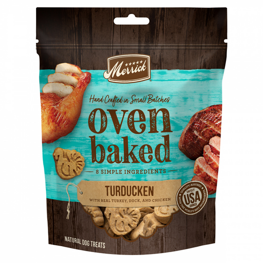 Merrick Oven Baked Turducken Turkey Duck & Chicken Dog Treats