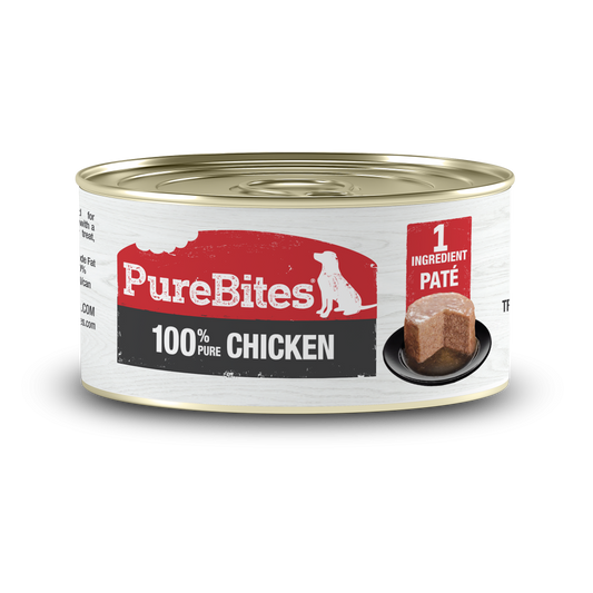 PureBites 100% Pure Chicken Pate Dog Treat