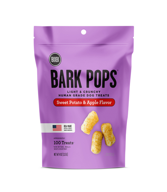 BIXBI Bark Pops Sweet Potato and Apple Dog Treats