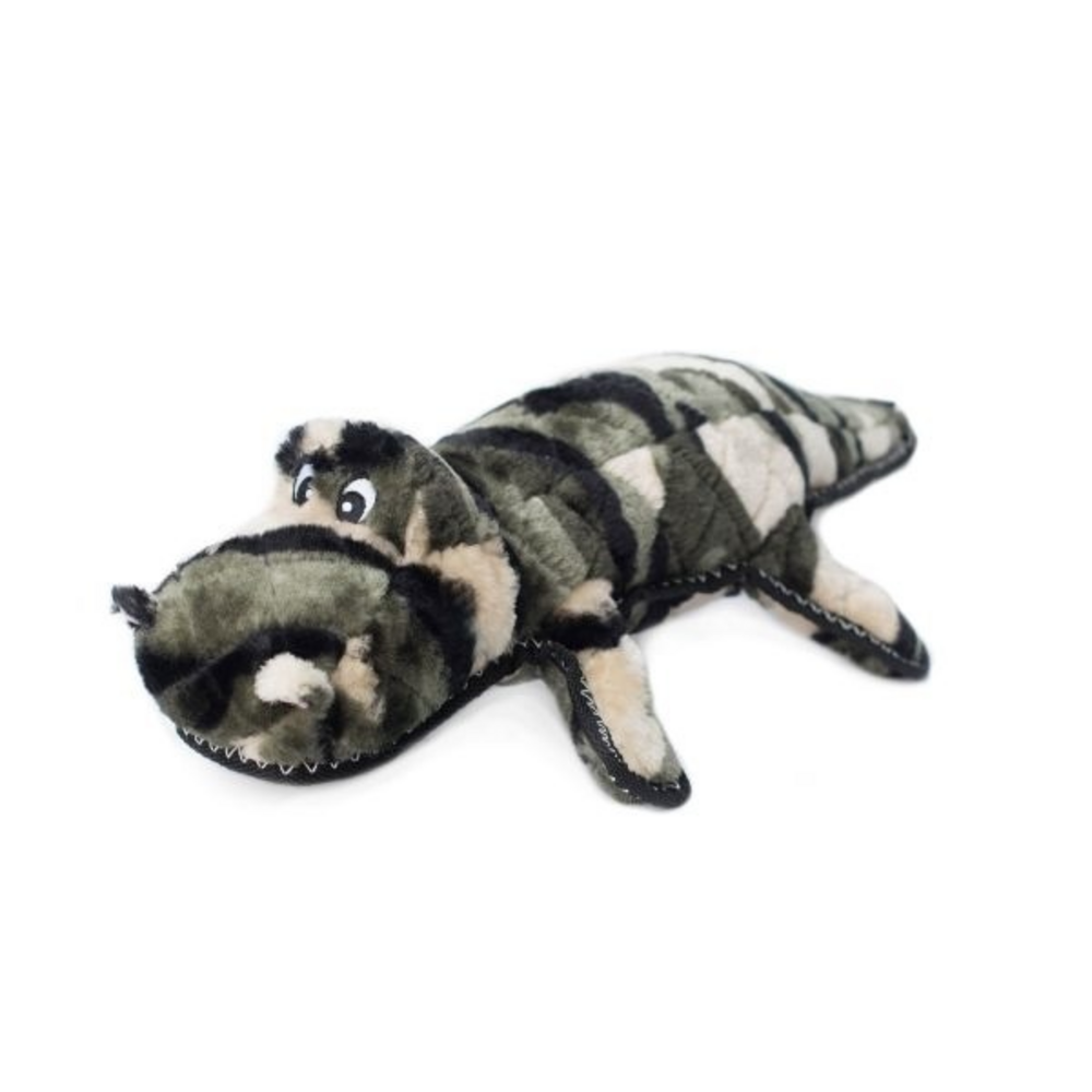 ZippyPaws Z-Stitch Camron the Camo Gator Plush Dog Toy