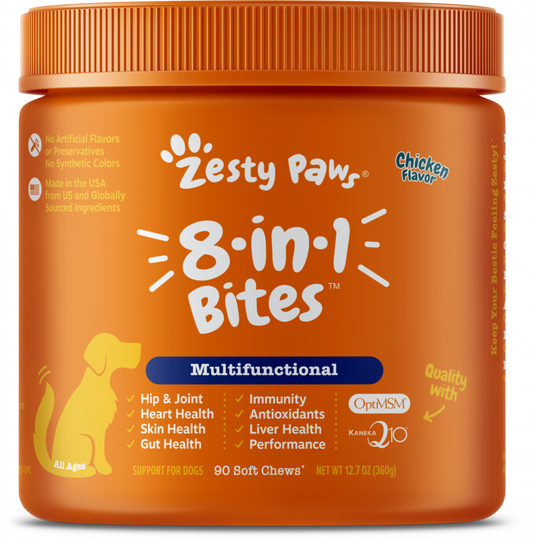 Zesty Paws 8-in 1 Multifunctional Bites Chicken 90ct