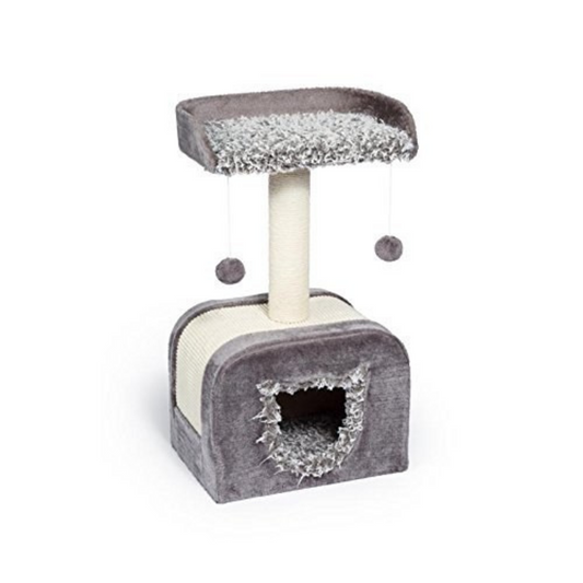 Prevue Shag Hideaway Cat Tree