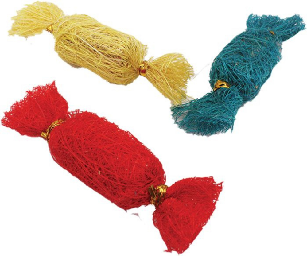 A&E Nibbles Loofah Candies Small Animal Toy