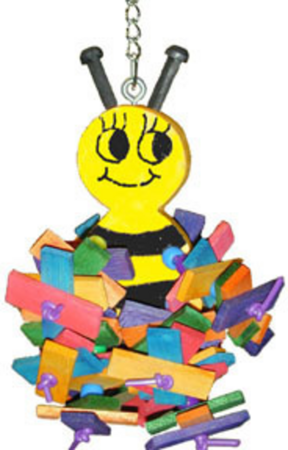 A&E Happy Beaks Busy Bee Bird Toy Bird Cage Accessory