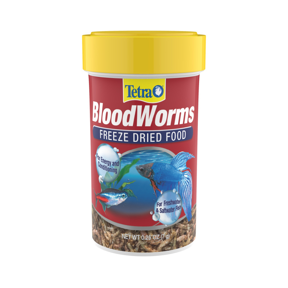 Tetra Bloodworms Freeze-Dried Food For Freshwater and Saltwater Fish