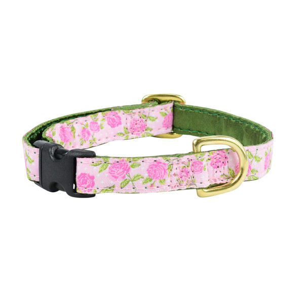 5/8″ Rosy Dots Pink Buckle Martingale Dog Collar