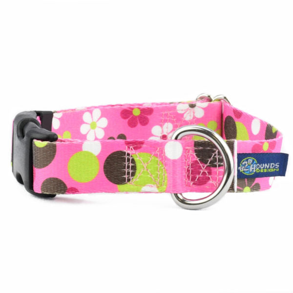 Daisy Dot Buckle Martingale Dog Collar – EarthStyle