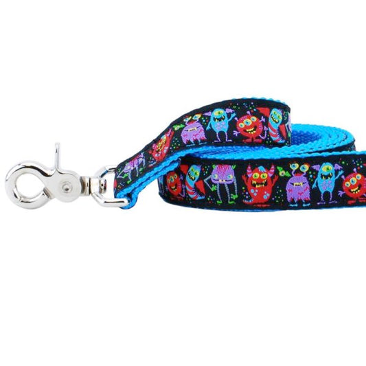 1″ Monstro-City 5ft Essential Ribbon Dog Leash