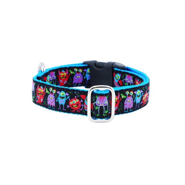 1″ Monstro-City Essential Buckle Martingale Dog Collar