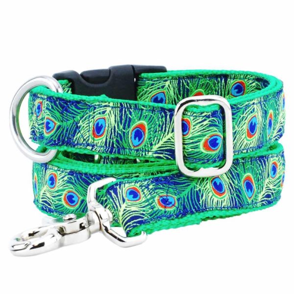 1″ Paradise Found Navy Essential Dog Collar