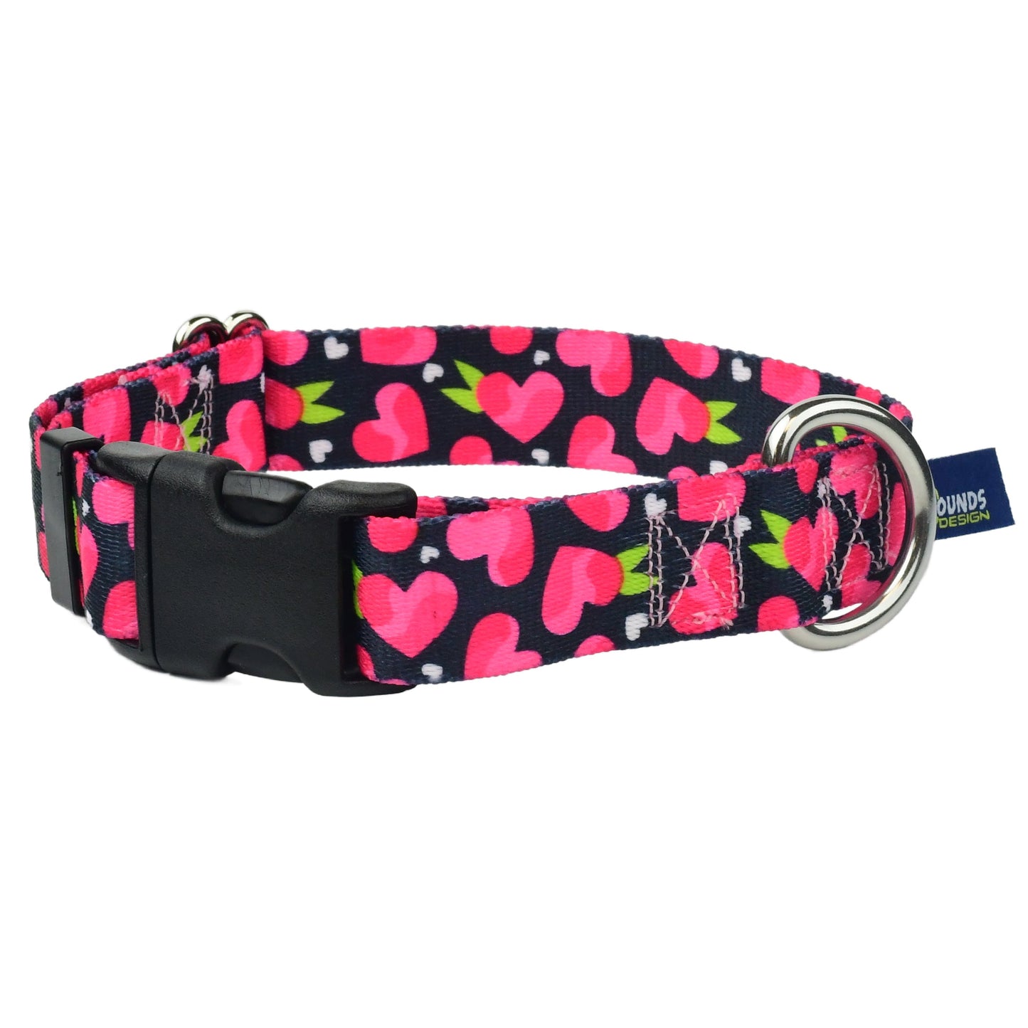 Fruity Hearts Buckle Martingale Dog Collar – EarthStyle (1" Only)