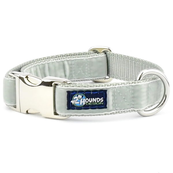 Silver Velvet Essential Dog Collar