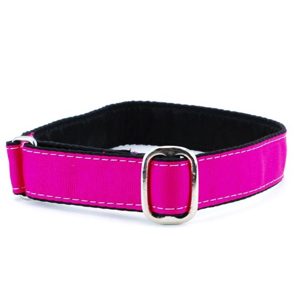 1″ Grosgrain Jingle Free Tag Dog Collar