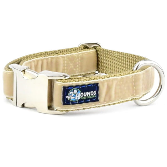 Tan Velvet Essential Martingale Dog Collar